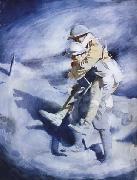 Sir William Orpen Poilu and Tommy oil painting on canvas